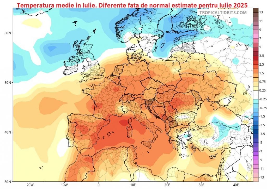 prognoza meteo iulie 